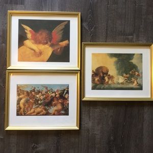 Framed angel prints